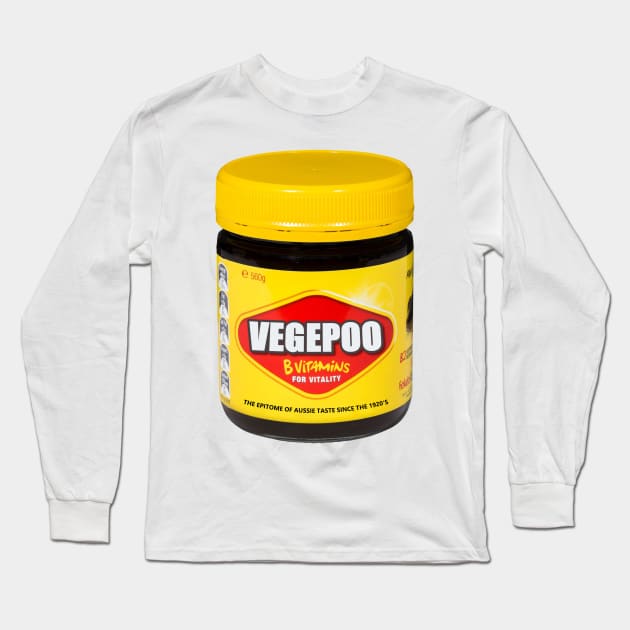 Vegepoo Aussie Diet Long Sleeve T-Shirt by ArtShare